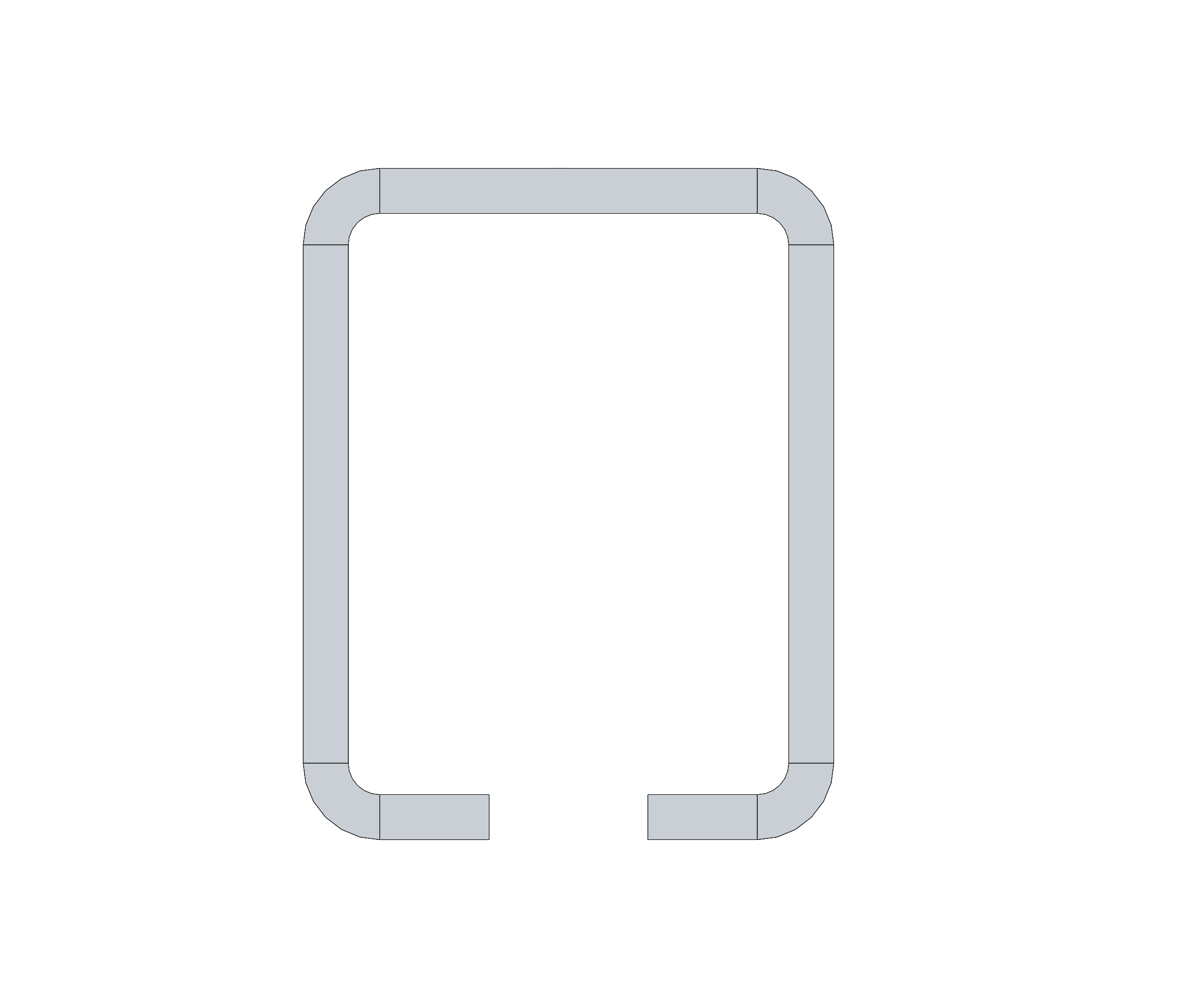 Conveyor Track, L10FT, 7GA