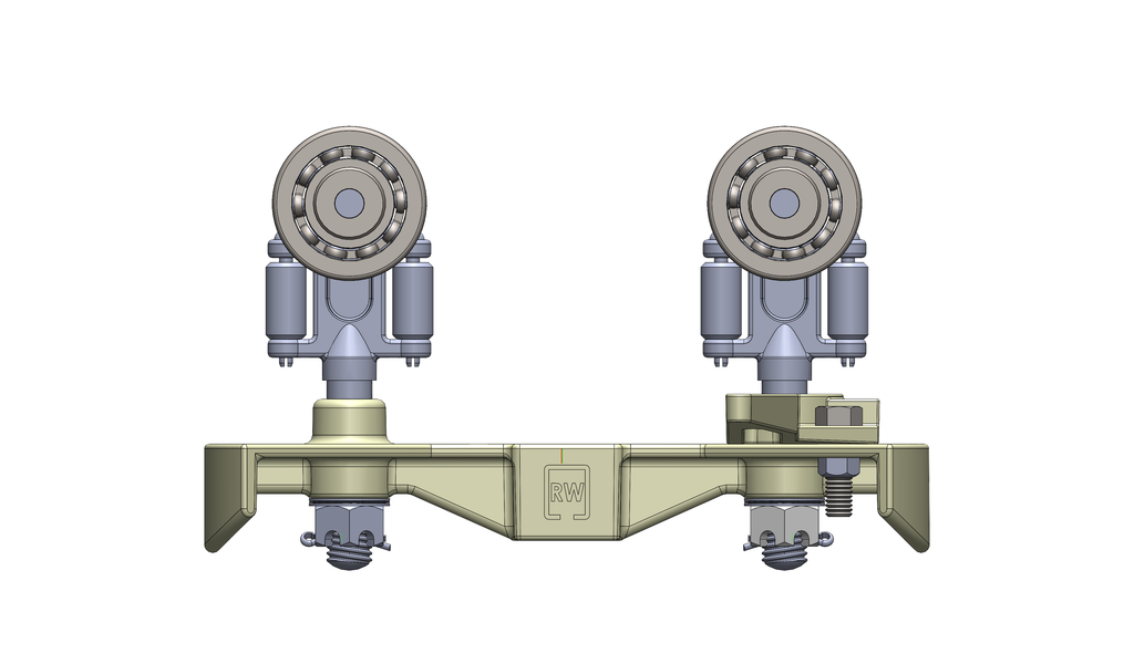 Twin-Trak Carrier, 4-Wheel, 10IN