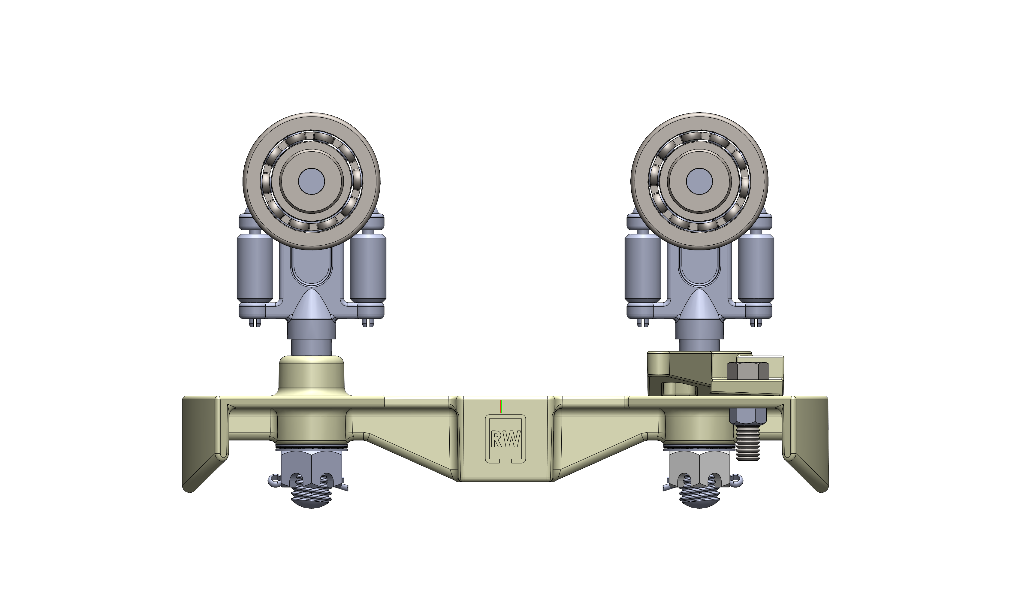 Twin-Trak Carrier, 4-Wheel, 10IN
