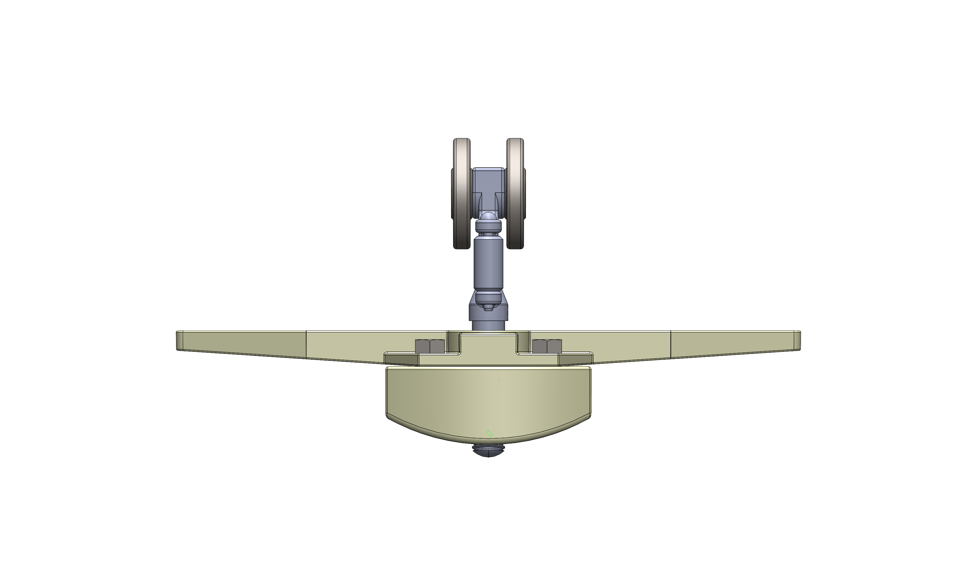 Twin-Trak Carrier, 4-Wheel, 10IN
