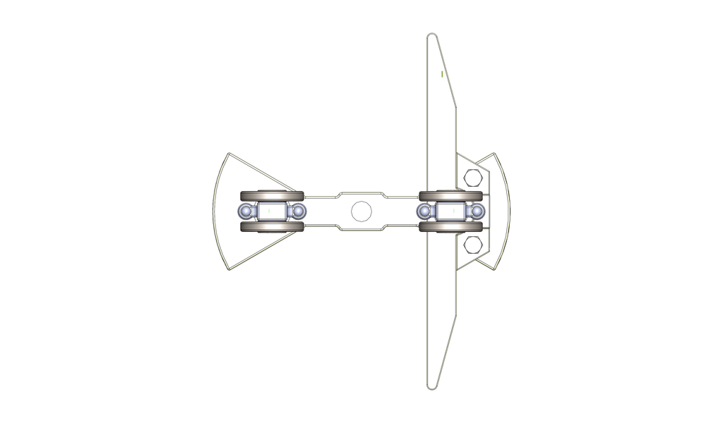 Twin-Trak Carrier, 4-Wheel, 10IN