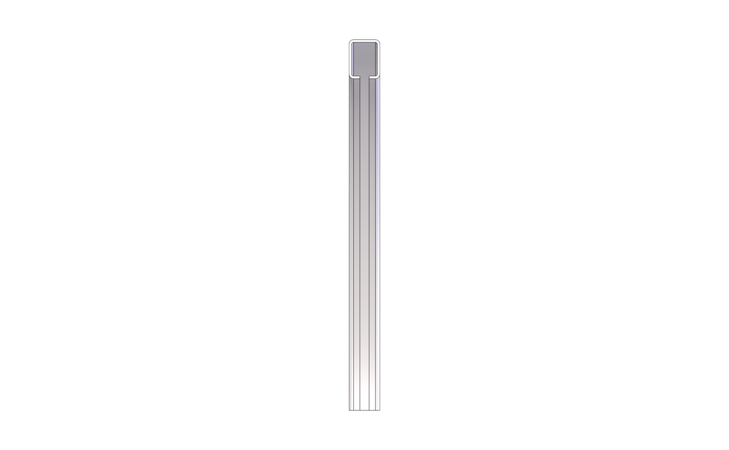 Vertical Curve, Top, Radius 2FT, 90 Degree