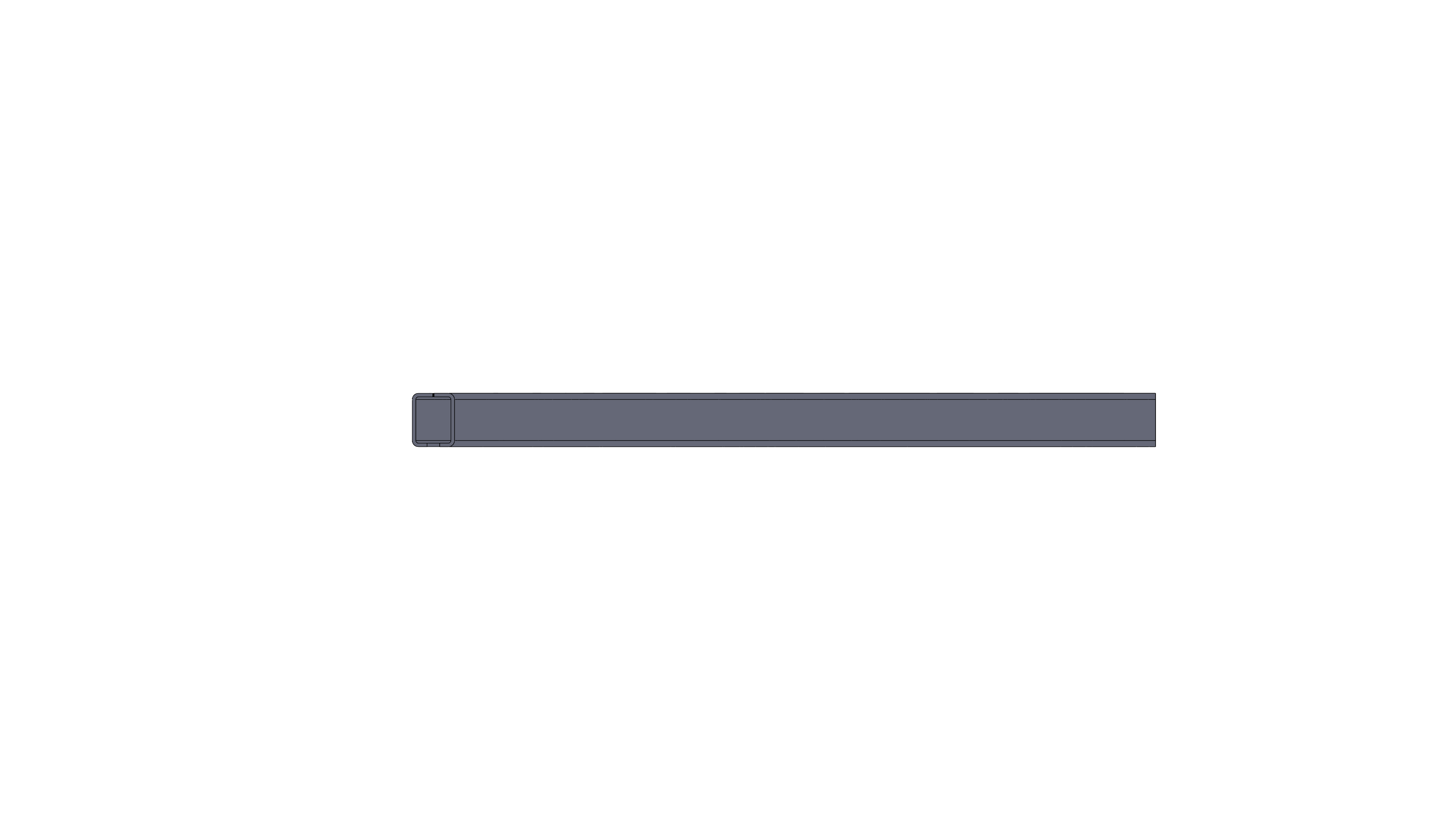 Horizontal Curve, Radius 3FT, 90 Degree, Stainless Steel