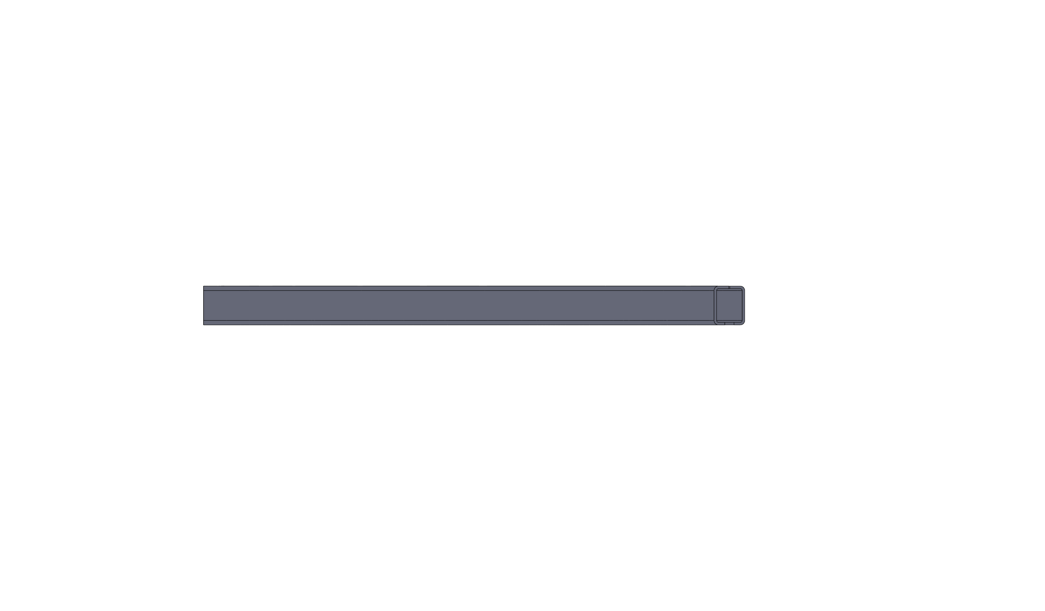 Horizontal Curve, Radius 3FT, 90 Degree, Stainless Steel
