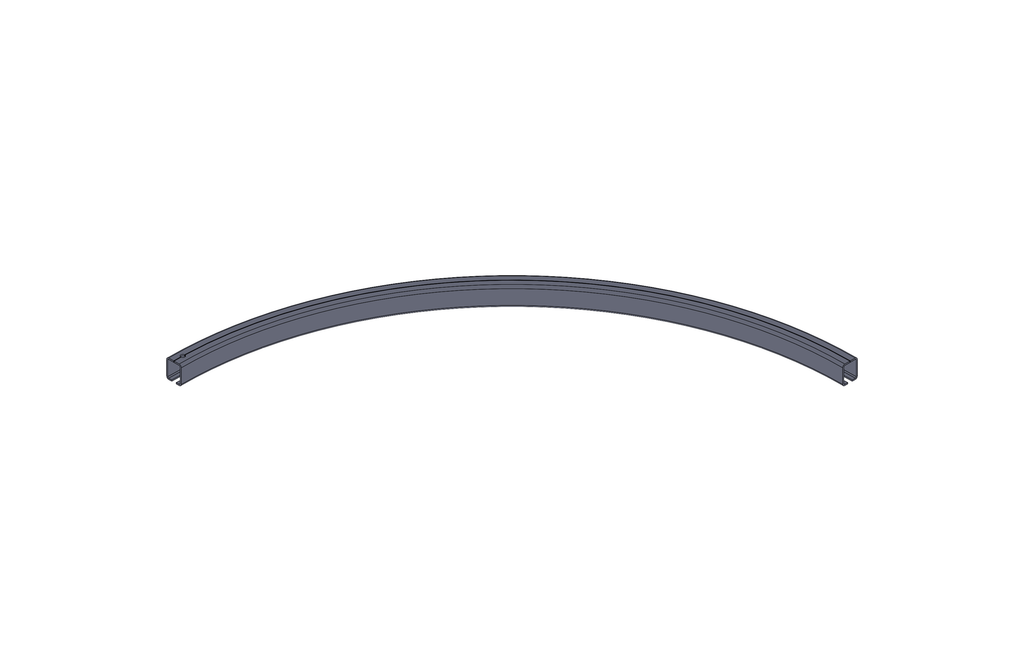 Horizontal Curve, Radius 4FT, 90 Degree