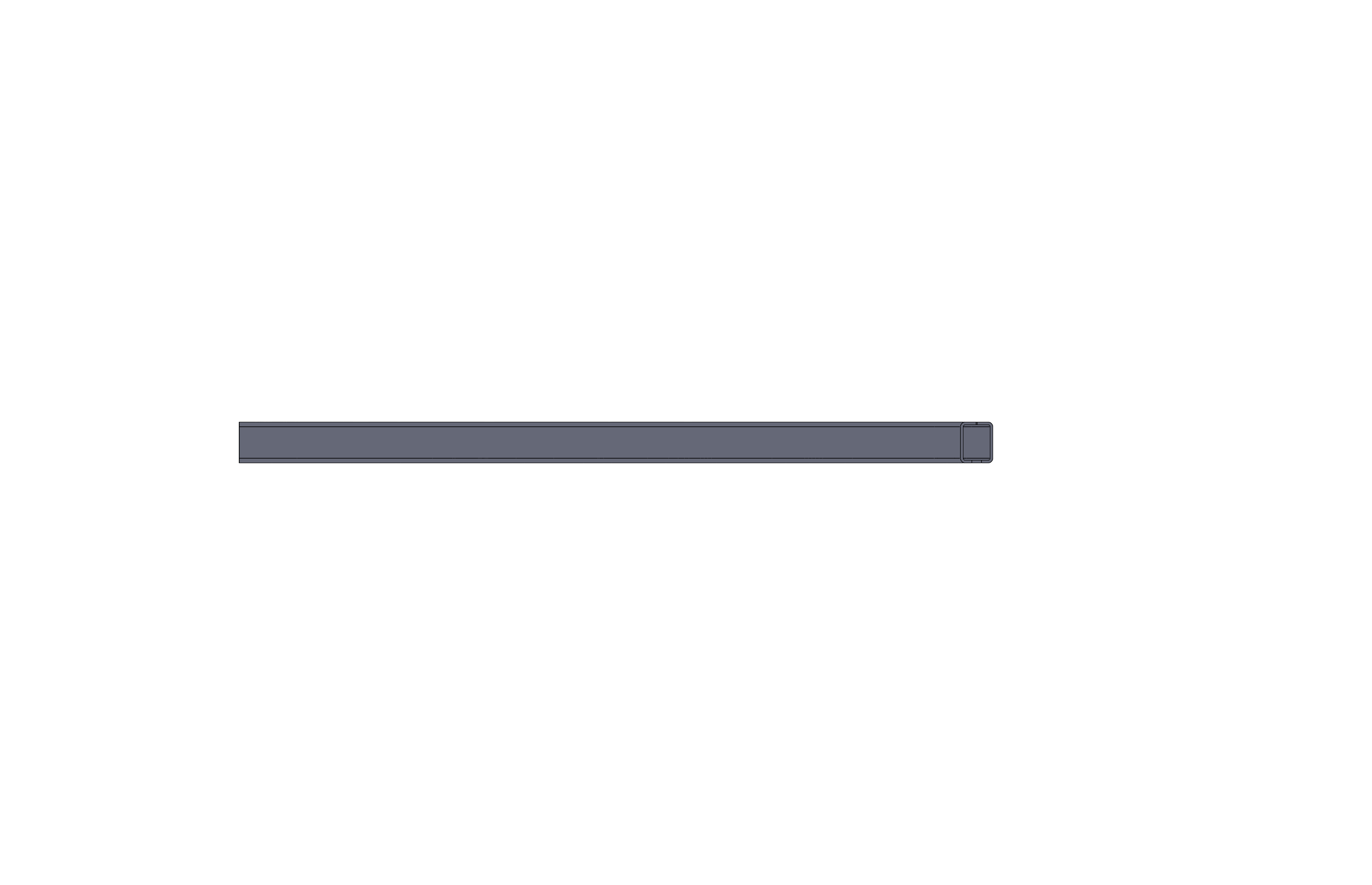 Horizontal Curve, Radius 4FT, 90 Degree