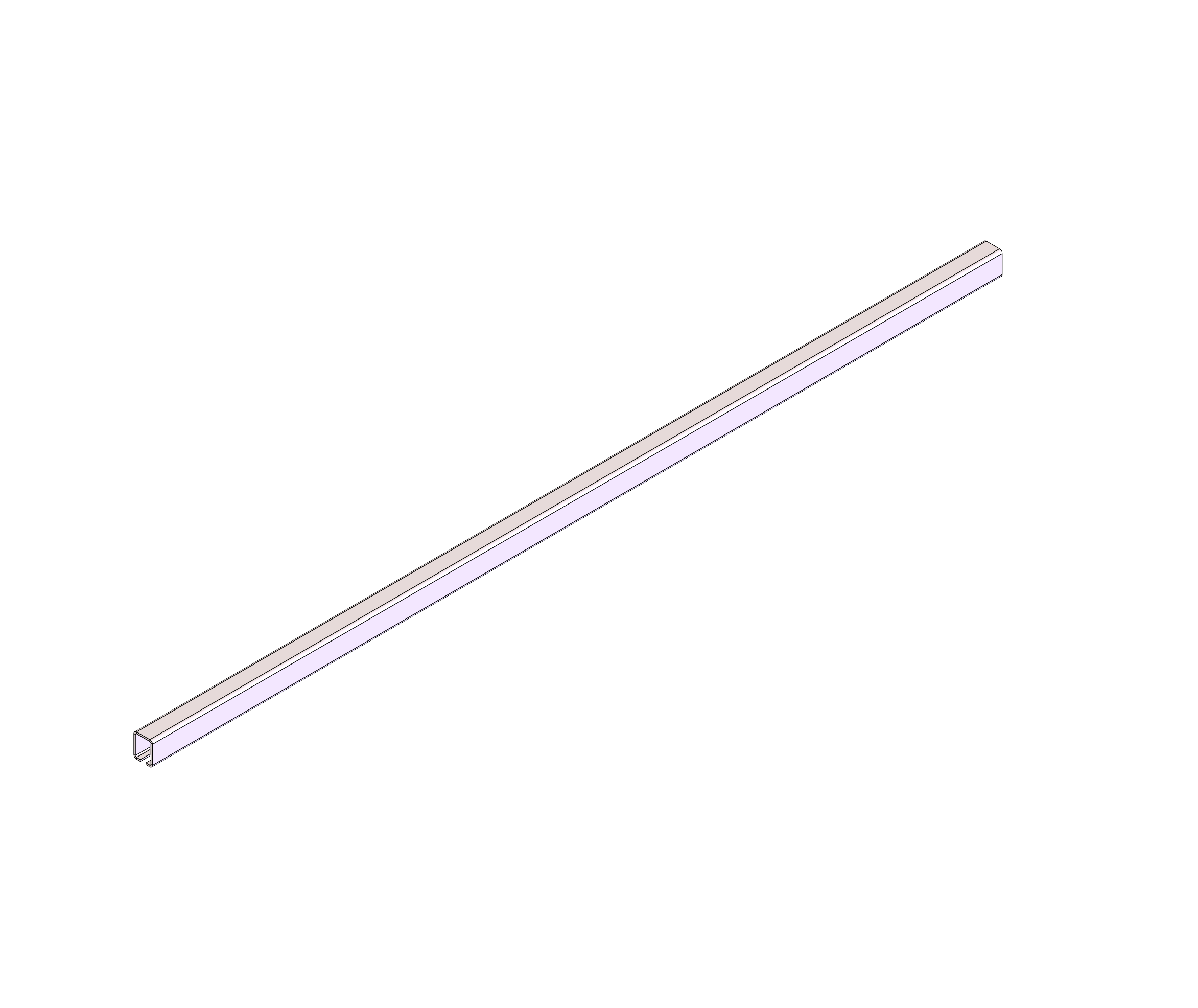 Conveyor Track, L8FT, 11GA, Stainless Steel