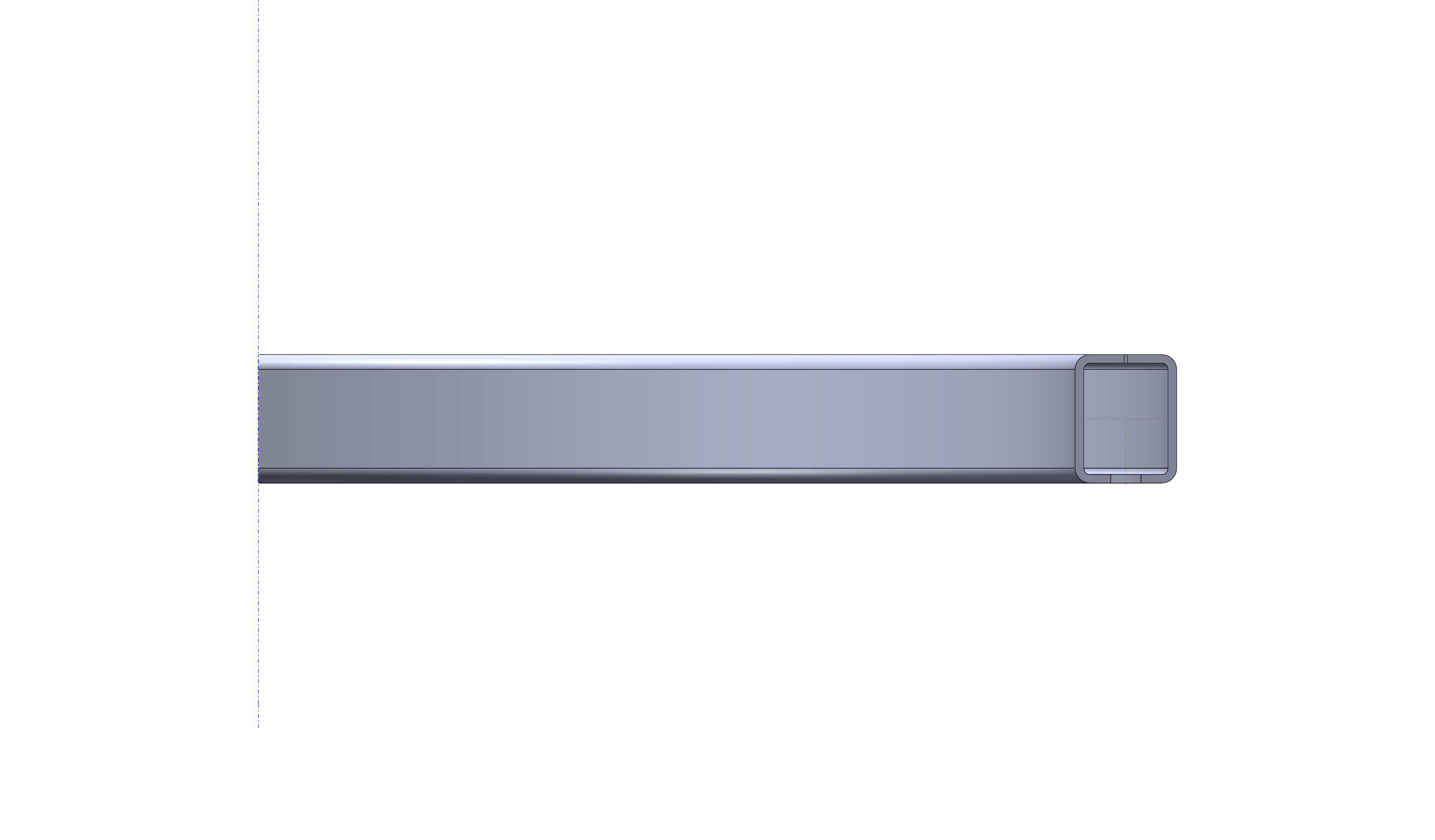 Horizontal Curve, Radius 1FT 6IN, 90 Degree