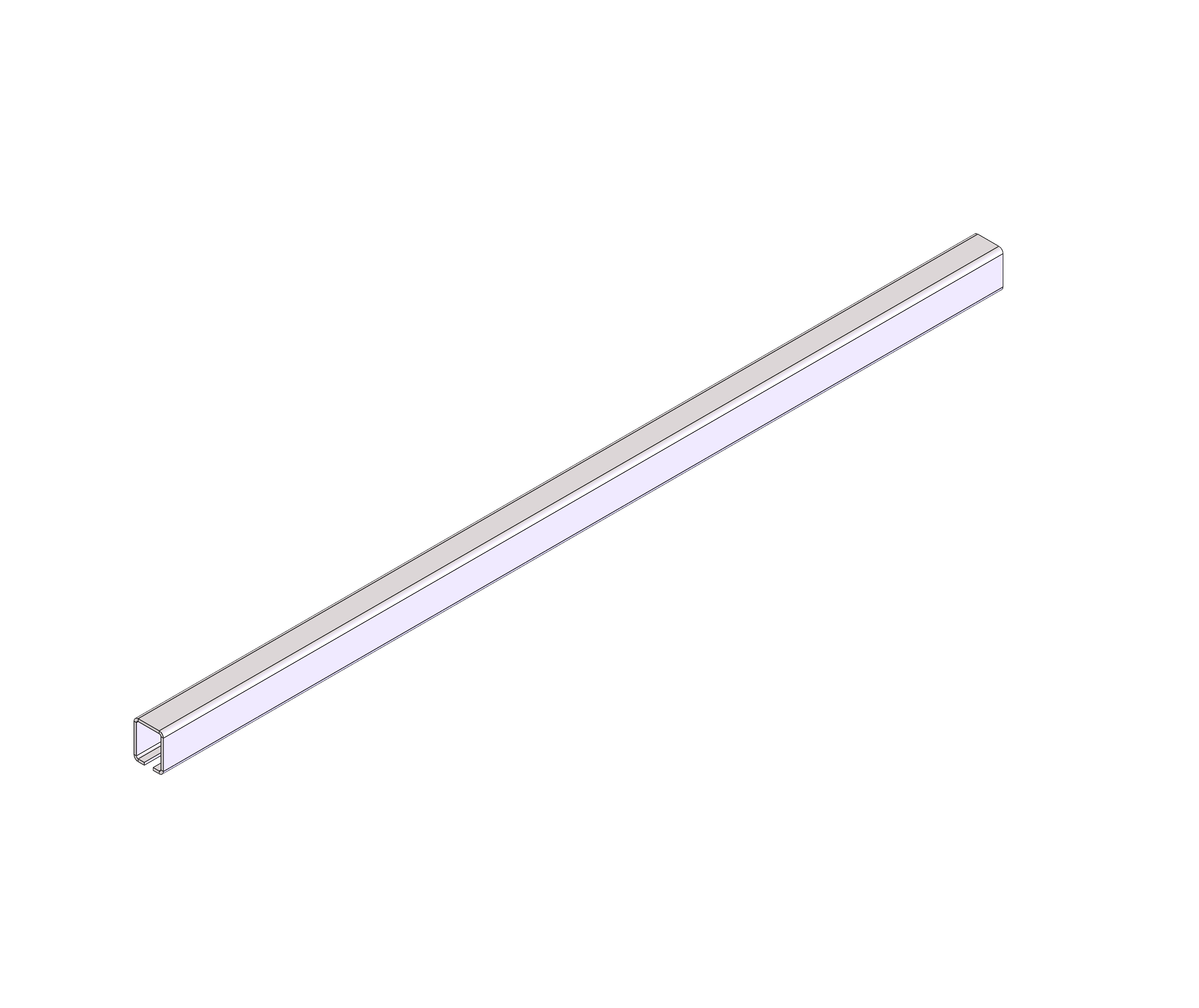 Conveyor Track, L5FT, 7GA, Stainless Steel