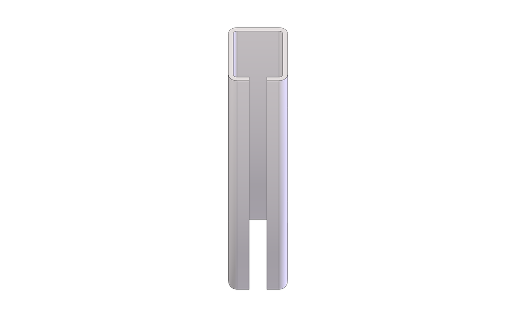 Vertical Curve, Bottom, Radius 2FT, 45 Degree