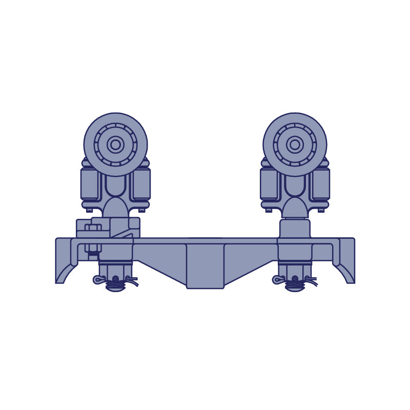 Twin-Trak Carrier, 4-Wheel, 10IN image 0